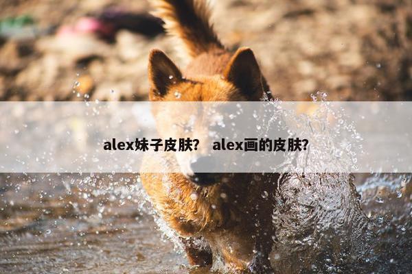 alex妹子皮肤？ alex画的皮肤？