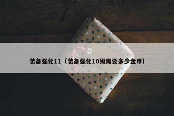 装备强化11（装备强化10级需要多少金币）