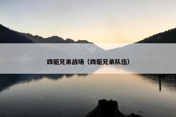 四驱兄弟战场（四驱兄弟队伍）