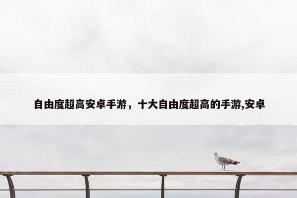自由度超高安卓手游，十大自由度超高的手游,安卓