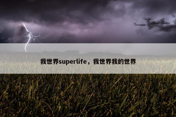 我世界superlife，我世界我的世界