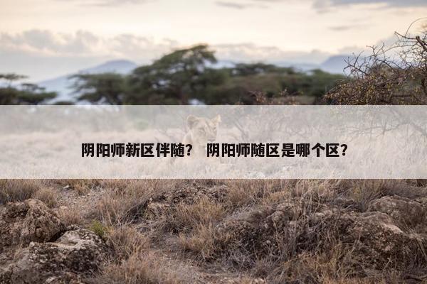 阴阳师新区伴随？ 阴阳师随区是哪个区？