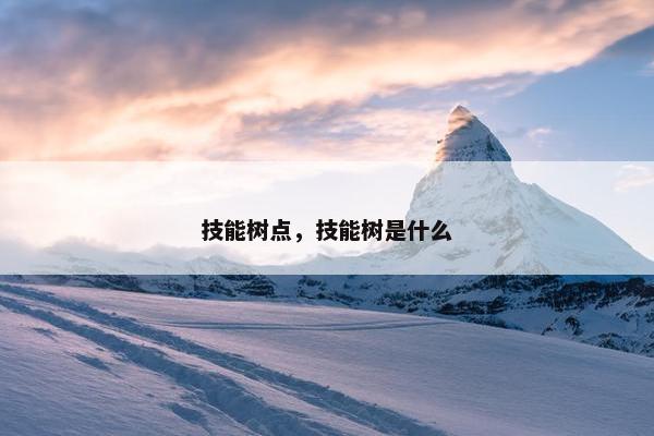 技能树点，技能树是什么