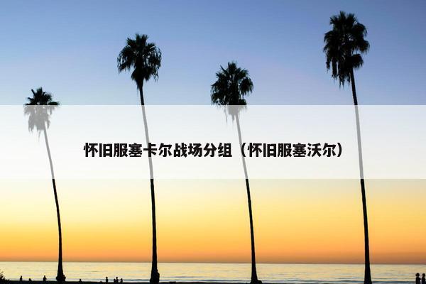 怀旧服塞卡尔战场分组（怀旧服塞沃尔）