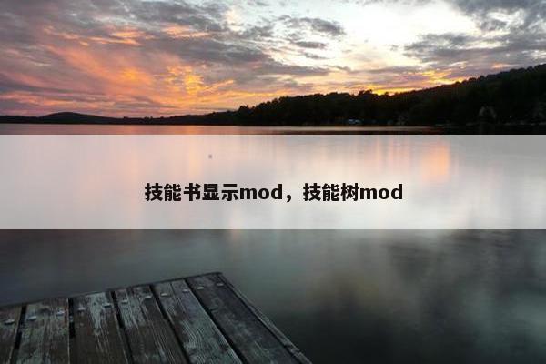 技能书显示mod，技能树mod