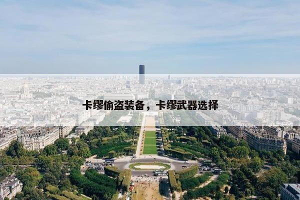 卡缪偷盗装备，卡缪武器选择