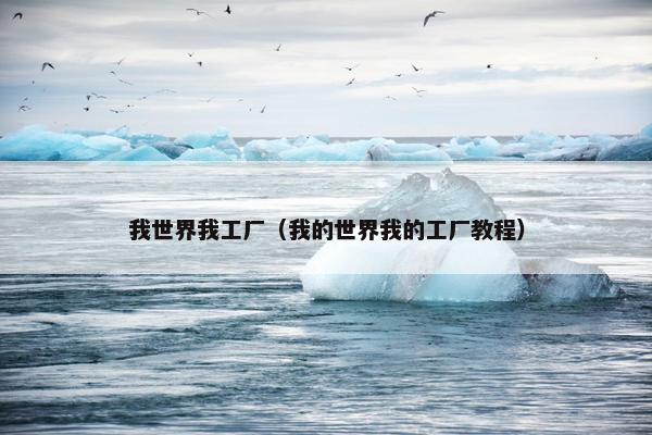 我世界我工厂（我的世界我的工厂教程）