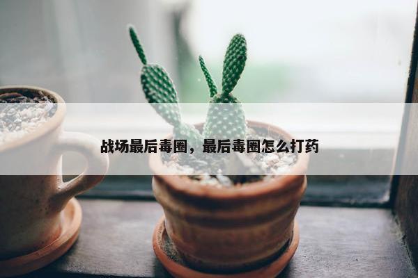 战场最后毒圈，最后毒圈怎么打药