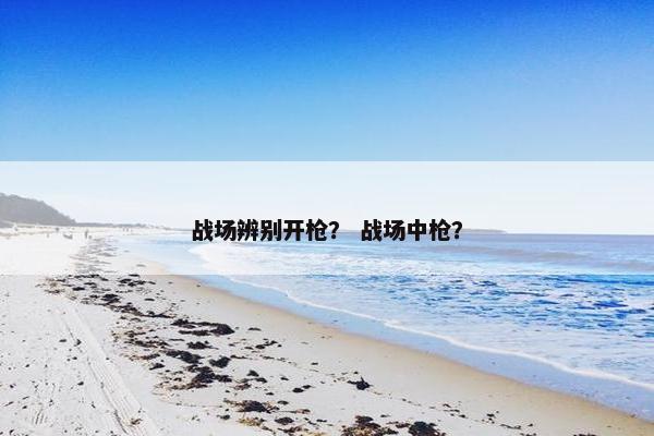 战场辨别开枪？ 战场中枪？
