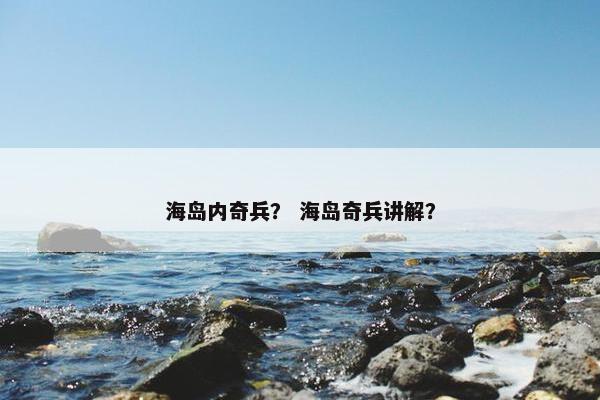 海岛内奇兵？ 海岛奇兵讲解？