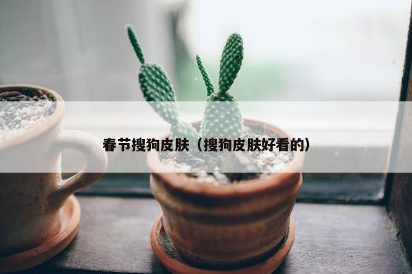 春节搜狗皮肤（搜狗皮肤好看的）
