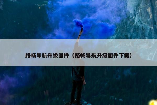 路畅导航升级固件（路畅导航升级固件下载）