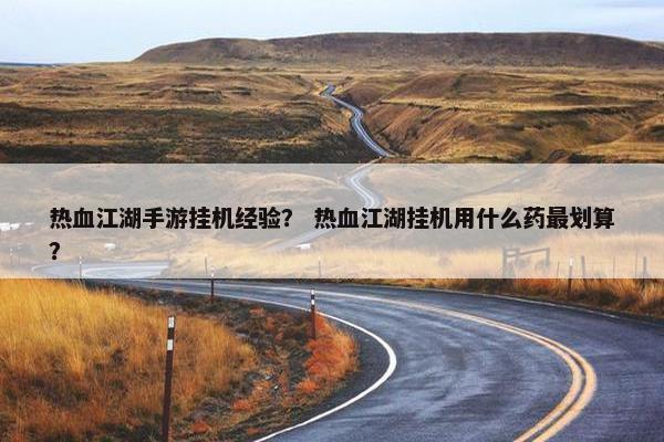 热血江湖手游挂机经验？ 热血江湖挂机用什么药最划算？