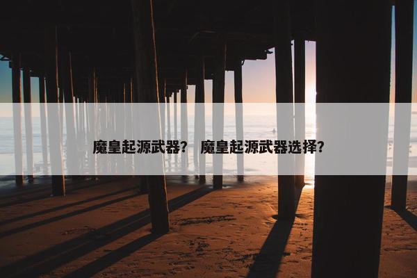 魔皇起源武器？ 魔皇起源武器选择？