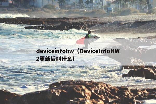 deviceinfohw（DeviceInfoHW2更新后叫什么）