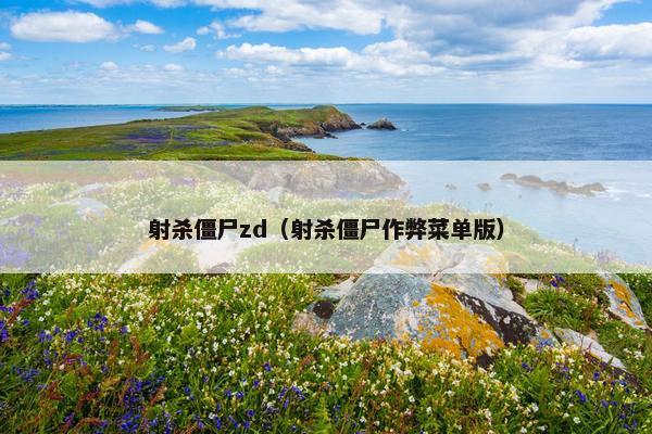 射杀僵尸zd（射杀僵尸作弊菜单版）