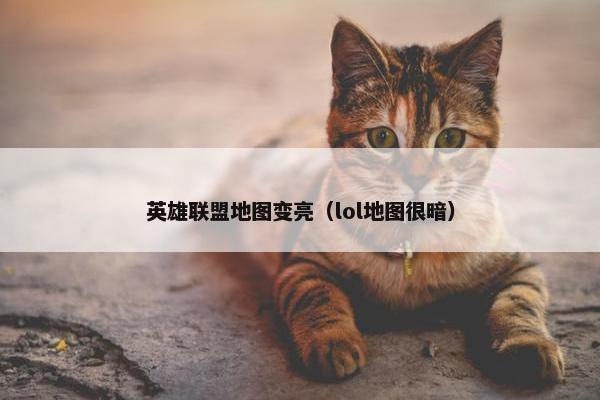 英雄联盟地图变亮（lol地图很暗）