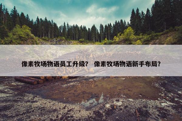 像素牧场物语员工升级？ 像素牧场物语新手布局？