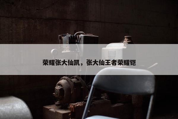 荣耀张大仙凯，张大仙王者荣耀铠