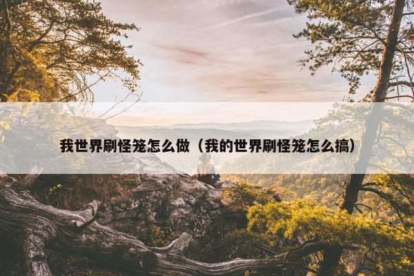 我世界刷怪笼怎么做（我的世界刷怪笼怎么搞）
