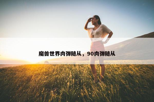 魔兽世界肉弹随从，90肉弹随从