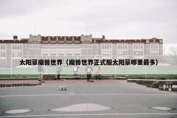 太阳草魔兽世界（魔兽世界正式服太阳草哪里最多）