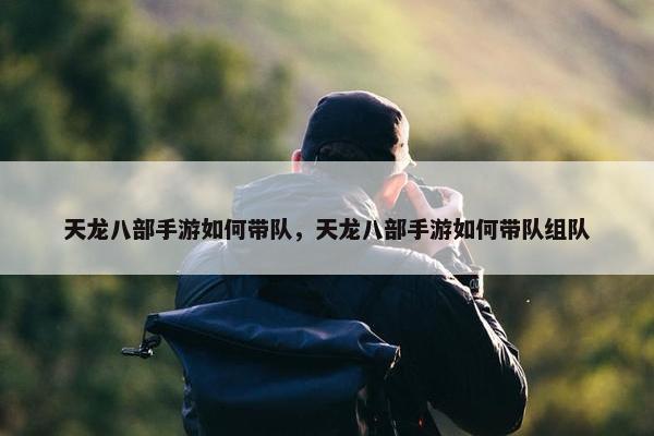 天龙八部手游如何带队，天龙八部手游如何带队组队