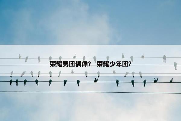 荣耀男团偶像？ 荣耀少年团？
