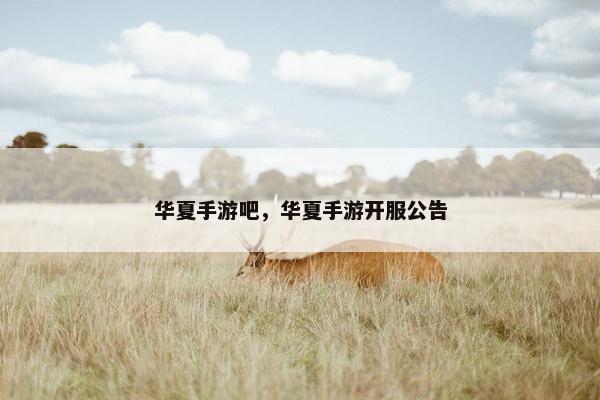 华夏手游吧，华夏手游开服公告
