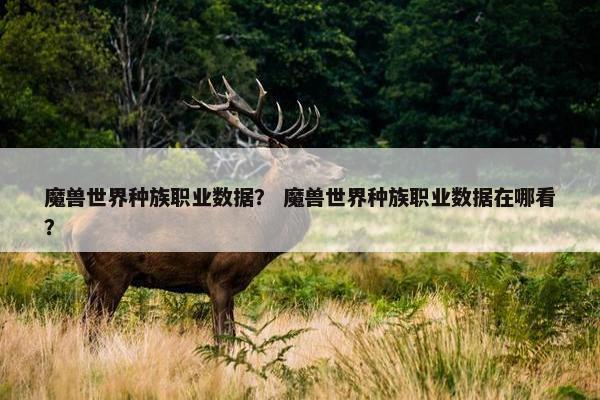 魔兽世界种族职业数据？ 魔兽世界种族职业数据在哪看？