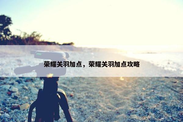 荣耀关羽加点，荣耀关羽加点攻略