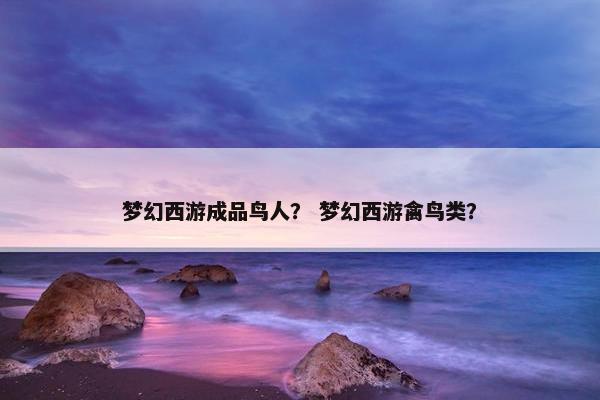梦幻西游成品鸟人？ 梦幻西游禽鸟类？