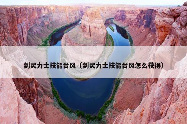 剑灵力士技能台风（剑灵力士技能台风怎么获得）