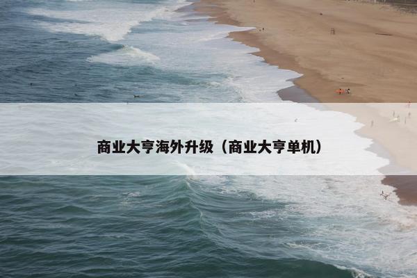商业大亨海外升级（商业大亨单机）