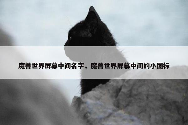魔兽世界屏幕中间名字，魔兽世界屏幕中间的小图标