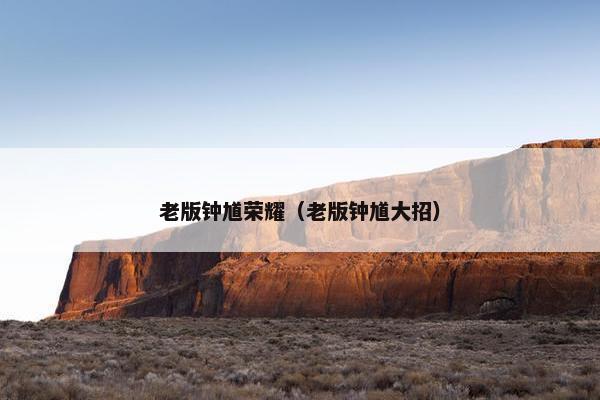 老版钟馗荣耀（老版钟馗大招）
