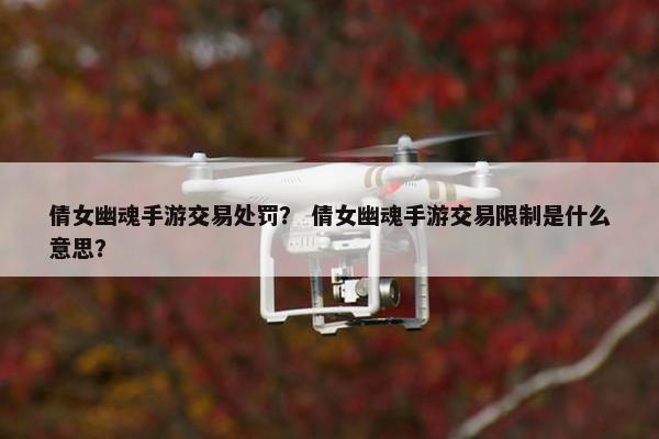 倩女幽魂手游交易处罚？ 倩女幽魂手游交易限制是什么意思？