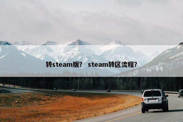 转steam版？ steam转区流程？