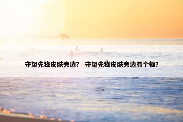 守望先锋皮肤旁边？ 守望先锋皮肤旁边有个框？