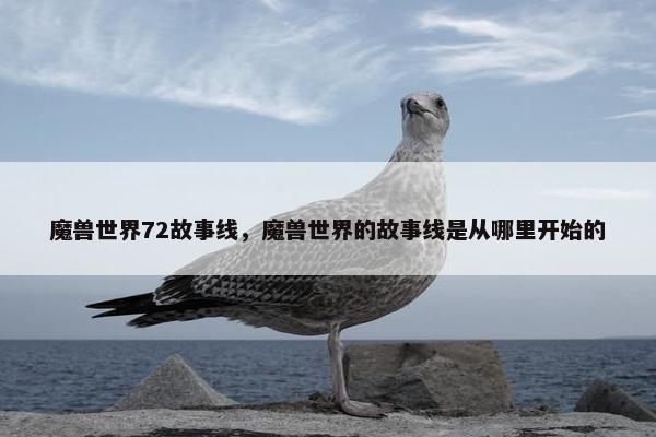 魔兽世界72故事线，魔兽世界的故事线是从哪里开始的