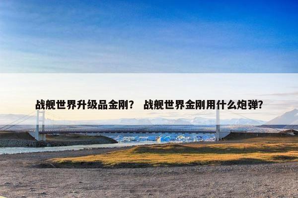 战舰世界升级品金刚？ 战舰世界金刚用什么炮弹？