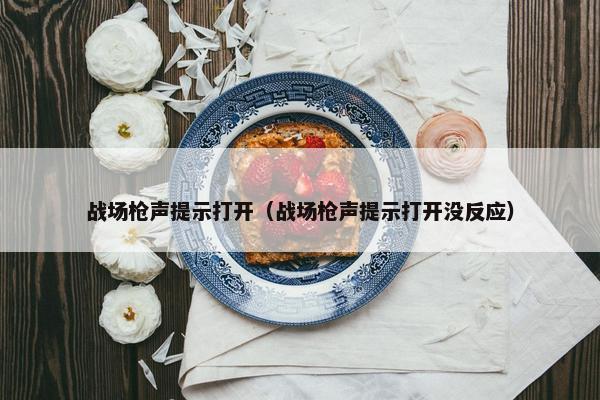 战场枪声提示打开（战场枪声提示打开没反应）