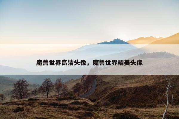 魔兽世界高清头像，魔兽世界精美头像