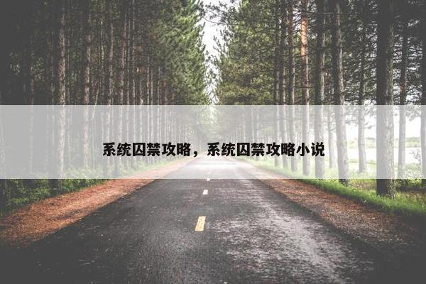 系统囚禁攻略，系统囚禁攻略小说