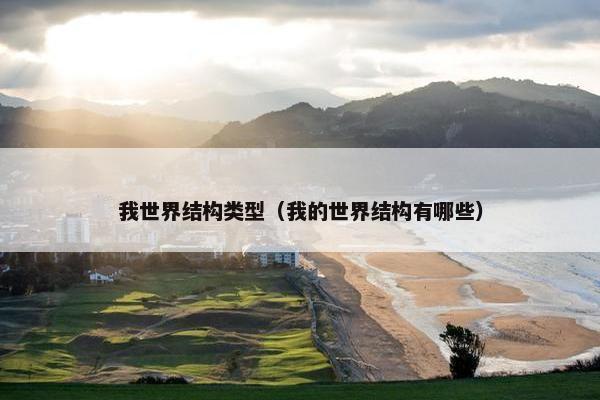 我世界结构类型（我的世界结构有哪些）