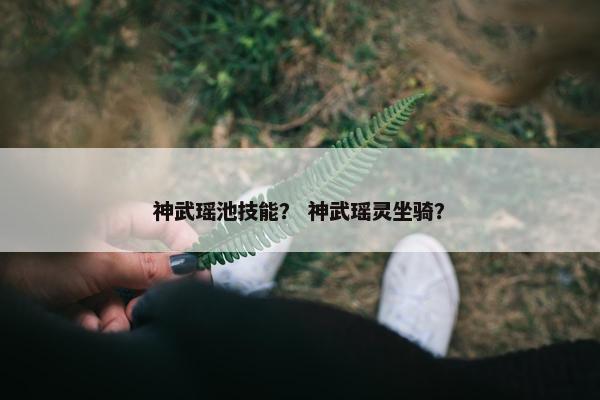 神武瑶池技能？ 神武瑶灵坐骑？