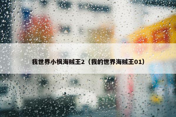我世界小枫海贼王2（我的世界海贼王01）