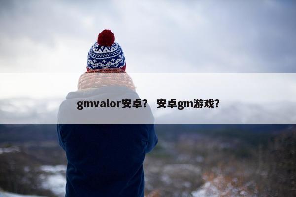 gmvalor安卓？ 安卓gm游戏？